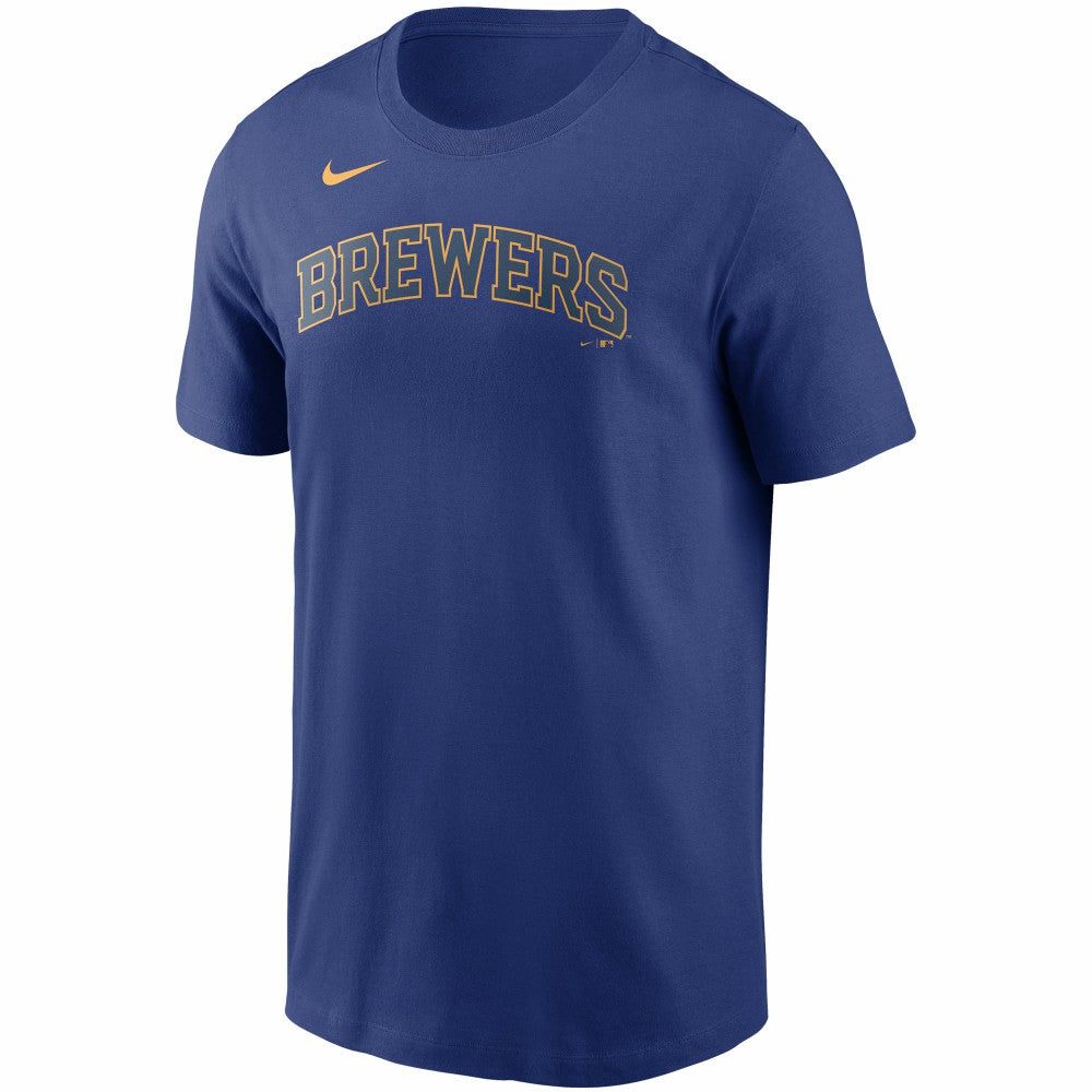Christian Yelich Milwaukee Brewers Nike Name & Number T-Shirt - Royal - Nike Discount
