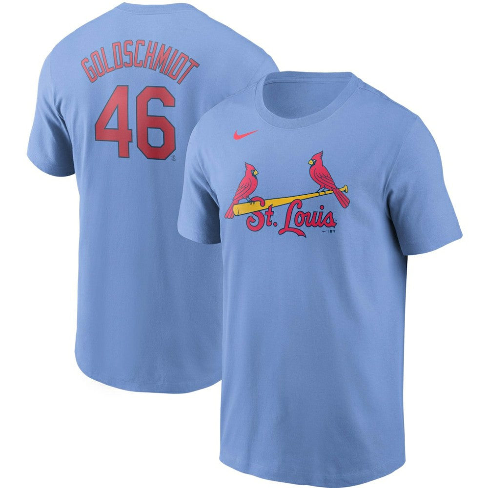 Paul Goldschmidt St. Louis Cardinals Nike Name & Number T-Shirt - Light Blue - Nike Online