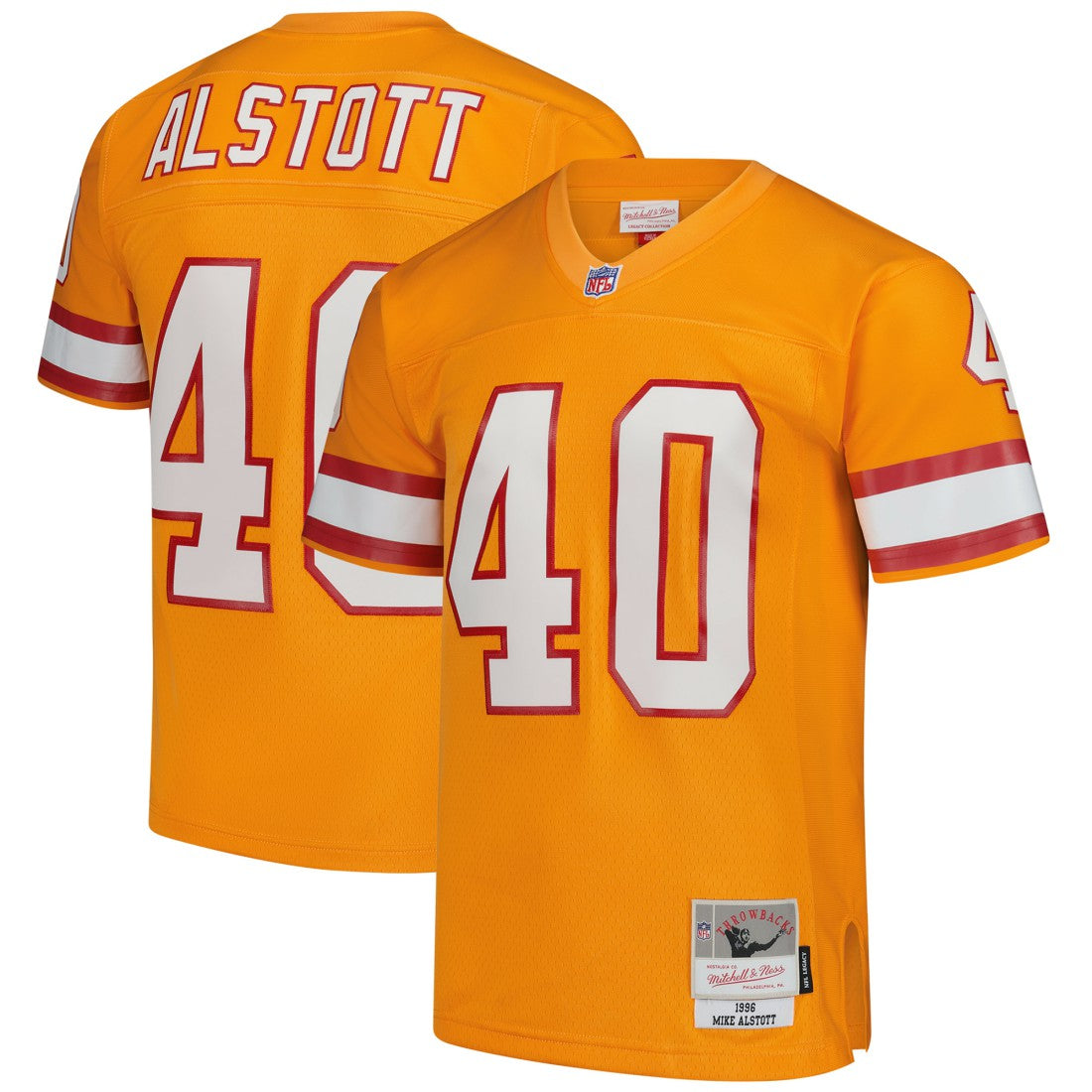 Mitchell & Ness Mike Alstott Tampa Bay Buccaneers Legacy Replica Jersey Orange