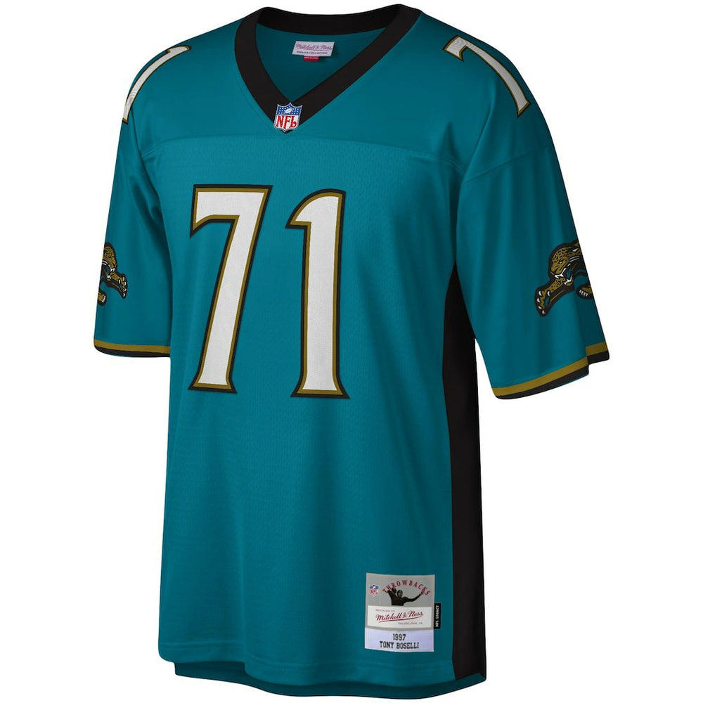 Mitchell & Ness Tony Boselli Jacksonville Jaguars Legacy Replica Jersey Teal