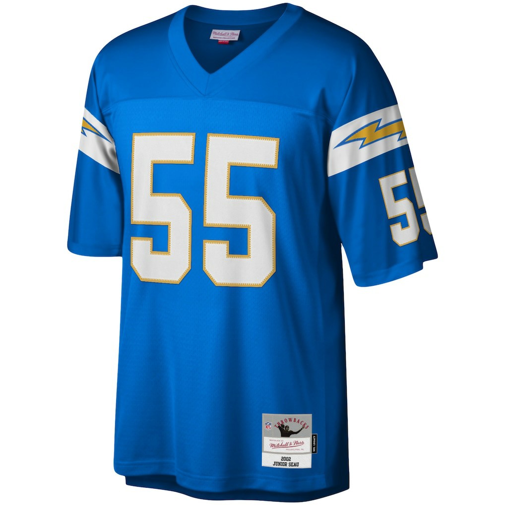 Mitchell & Ness Junior Seau Los Angeles Chargers Legacy Replica Jersey Powder Blue