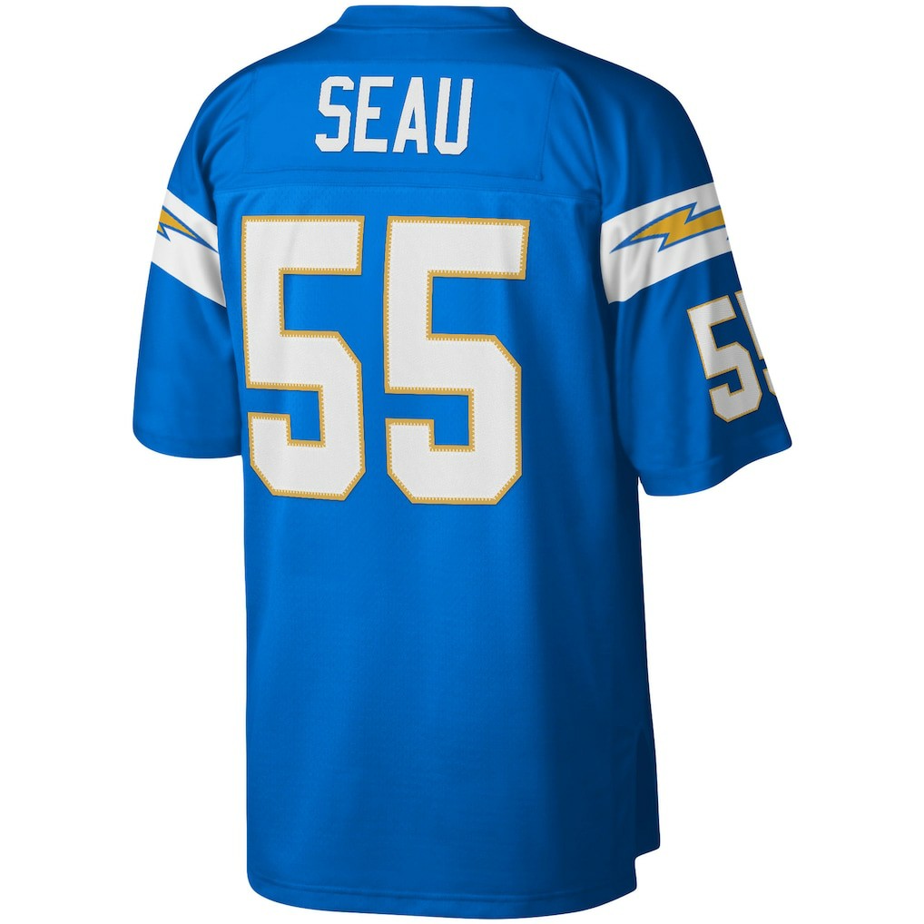 Mitchell & Ness Junior Seau Los Angeles Chargers Legacy Replica Jersey Powder Blue