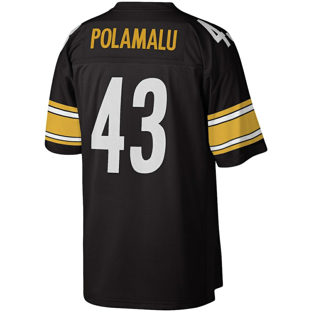 Mitchell & Ness Troy Polamalu Pittsburgh Steelers Legacy Replica Jersey Black