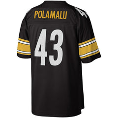 Mitchell & Ness Troy Polamalu Pittsburgh Steelers Legacy Replica Jersey Black