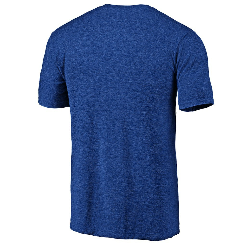 Golden State Warriors Distressed Primary Logo Tri-Blend T-Shirt Royal