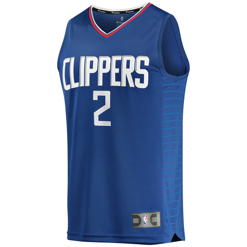 Kawhi Leonard LA Clippers Fast Break Replica Jersey Blue Icon Edition | Fanatics outlet