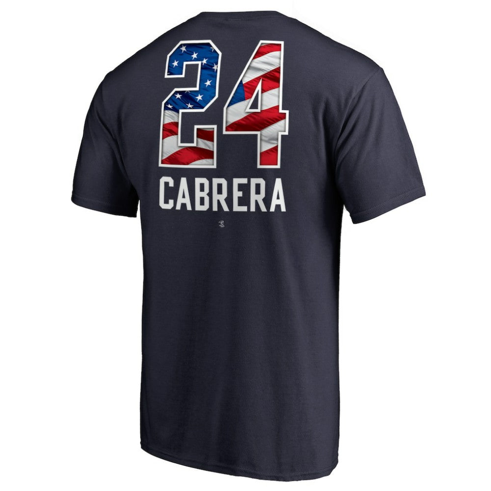 Miguel Cabrera Detroit Tigers Banner Wave Name & Number T-Shirt - Navy - MLB Discount