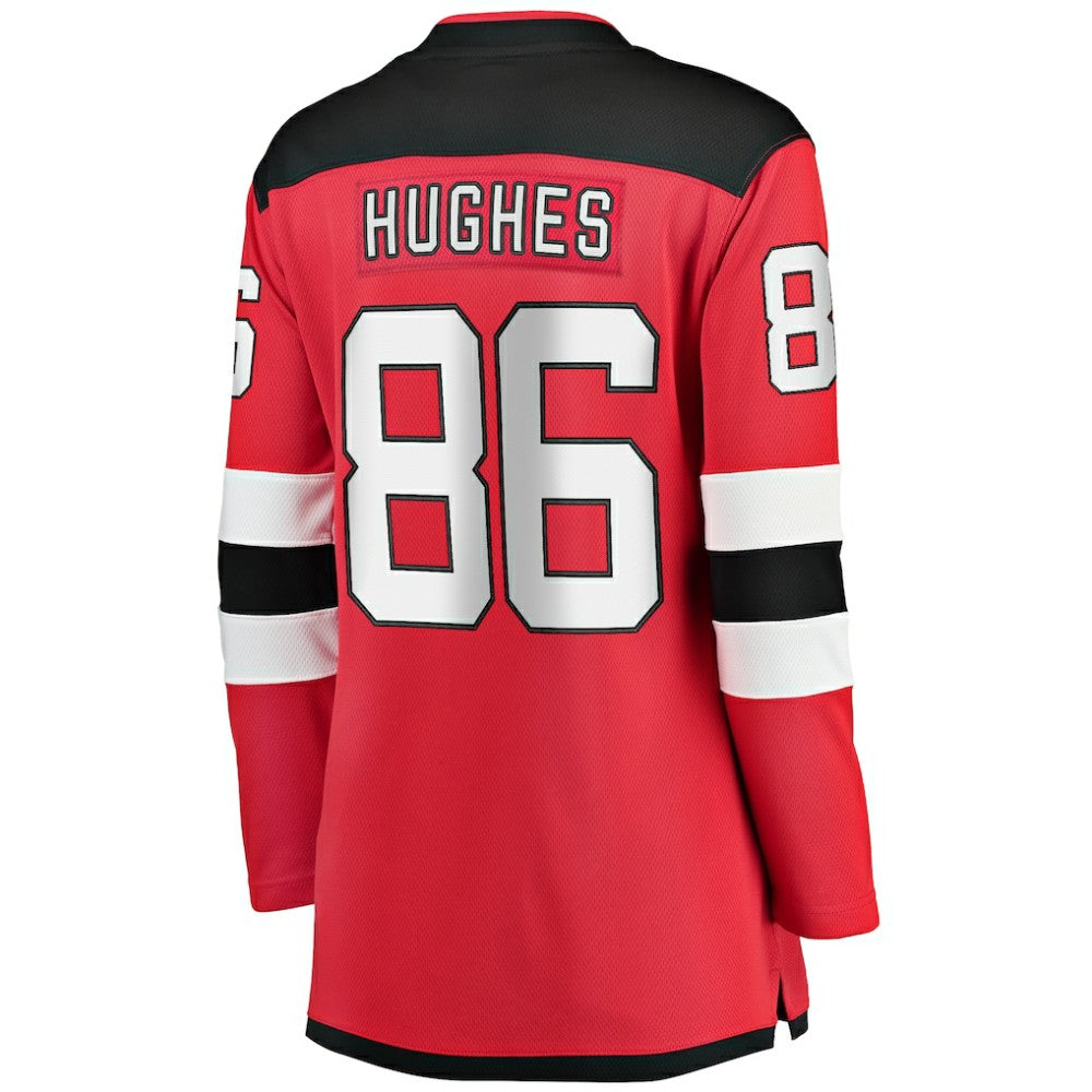 Jack Hughes New Jersey Devils Fanatics Women's Home Breakaway Jersey - Red - NHL 3607218