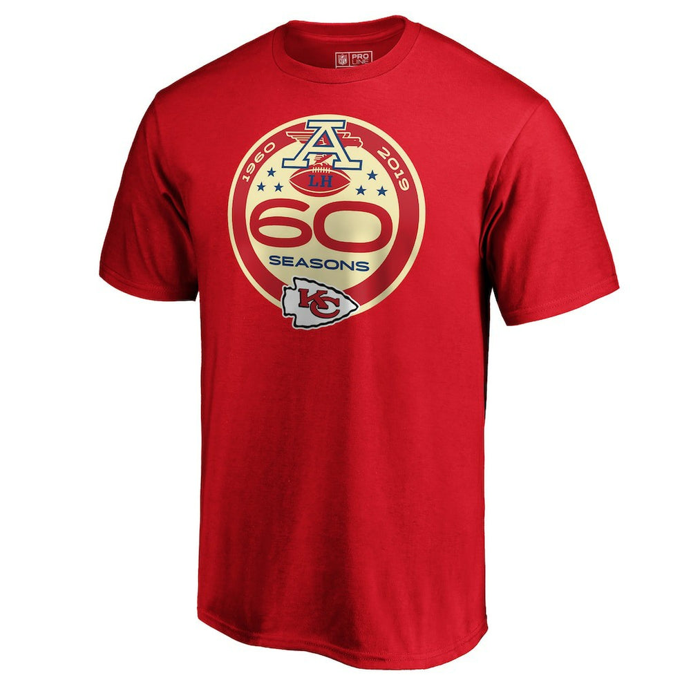 Kansas City Chiefs 60th Season Logo T-Shirt Red