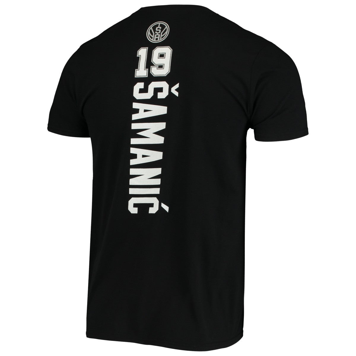Luka Samanic San Antonio Spurs Playmaker Name & Number Logo T-Shirt Black | Fanatics outlet