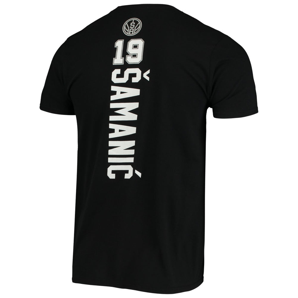 Luka Samanic San Antonio Spurs Playmaker Name & Number Logo T-Shirt Black | Fanatics outlet