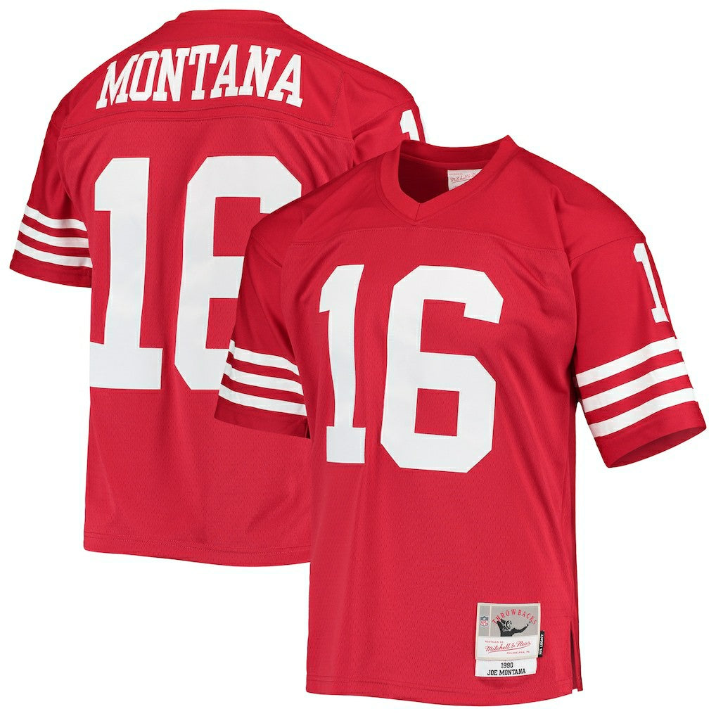 Mitchell & Ness Joe Montana San Francisco 49ers Legacy Replica Jersey Scarlet