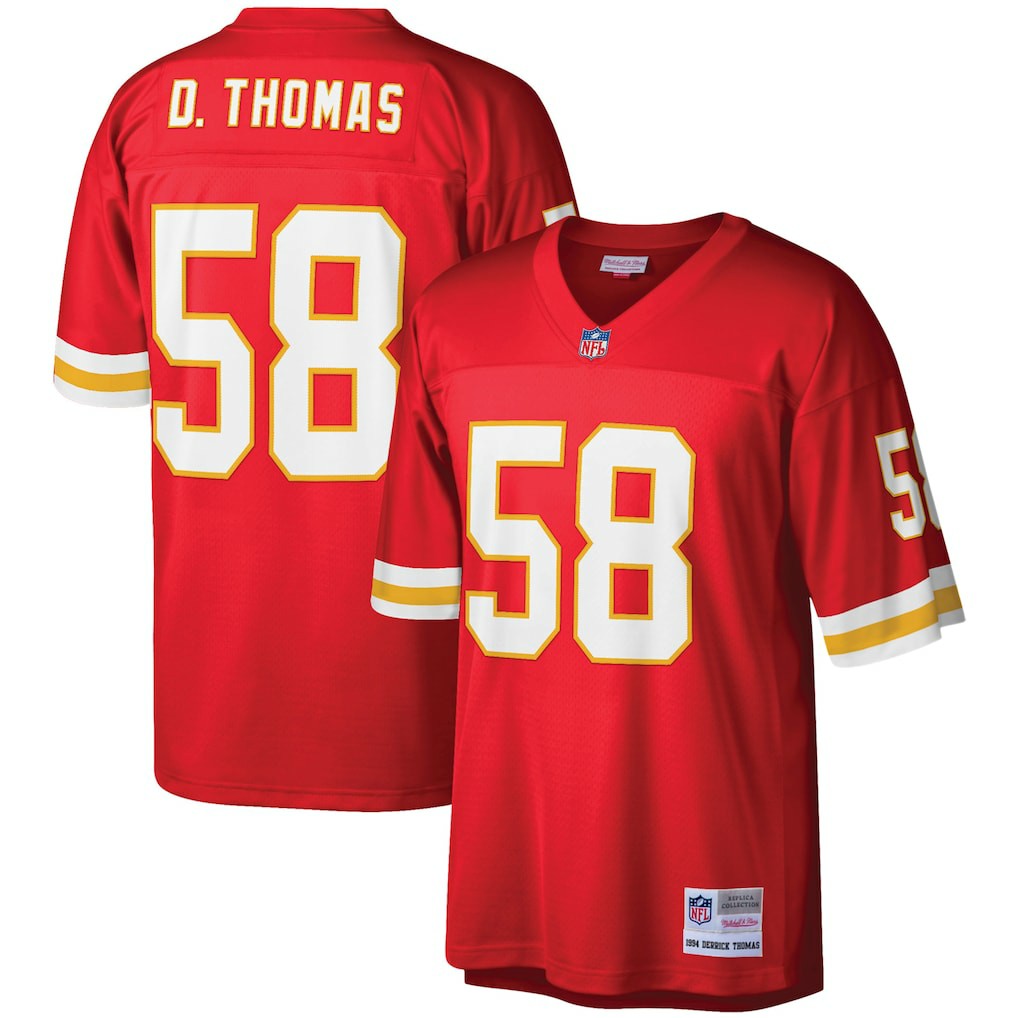 Mitchell & Ness Derrick Thomas Kansas City Chiefs Legacy Replica Jersey Red