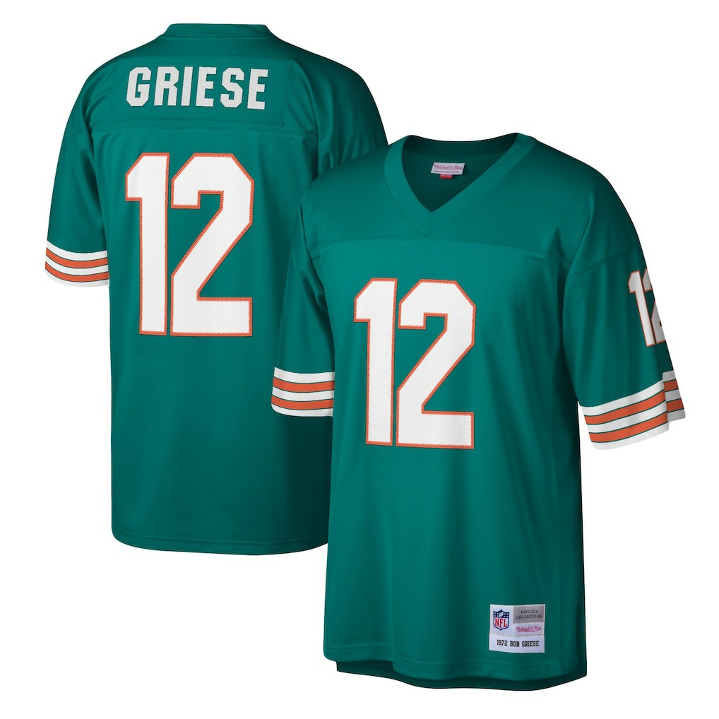 Mitchell & Ness Bob Griese Miami Dolphins Legacy Replica Jersey Aqua