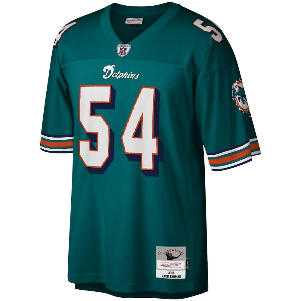 Mitchell & Ness Zach Thomas Miami Dolphins Legacy Replica Jersey Aqua