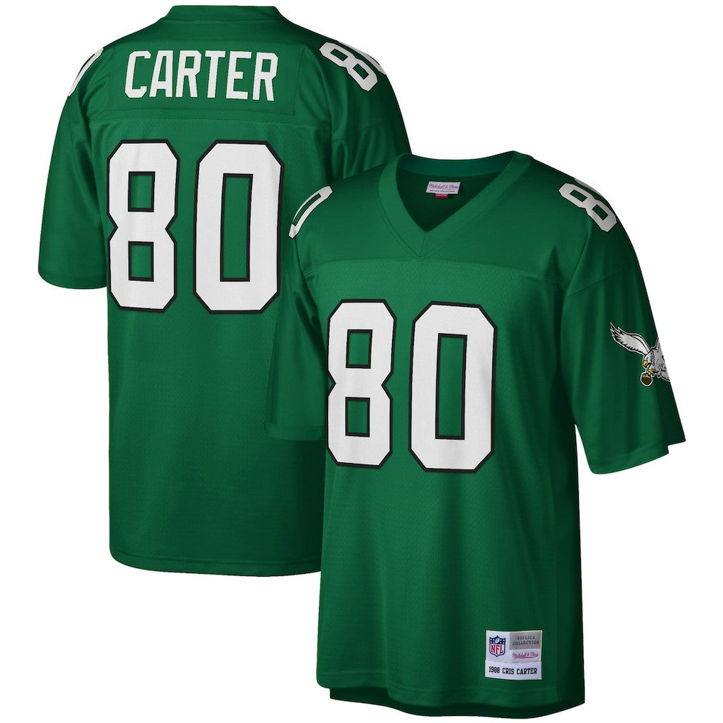 Mitchell & Ness Cris Carter Philadelphia Eagles Legacy Replica Jersey Kelly Green