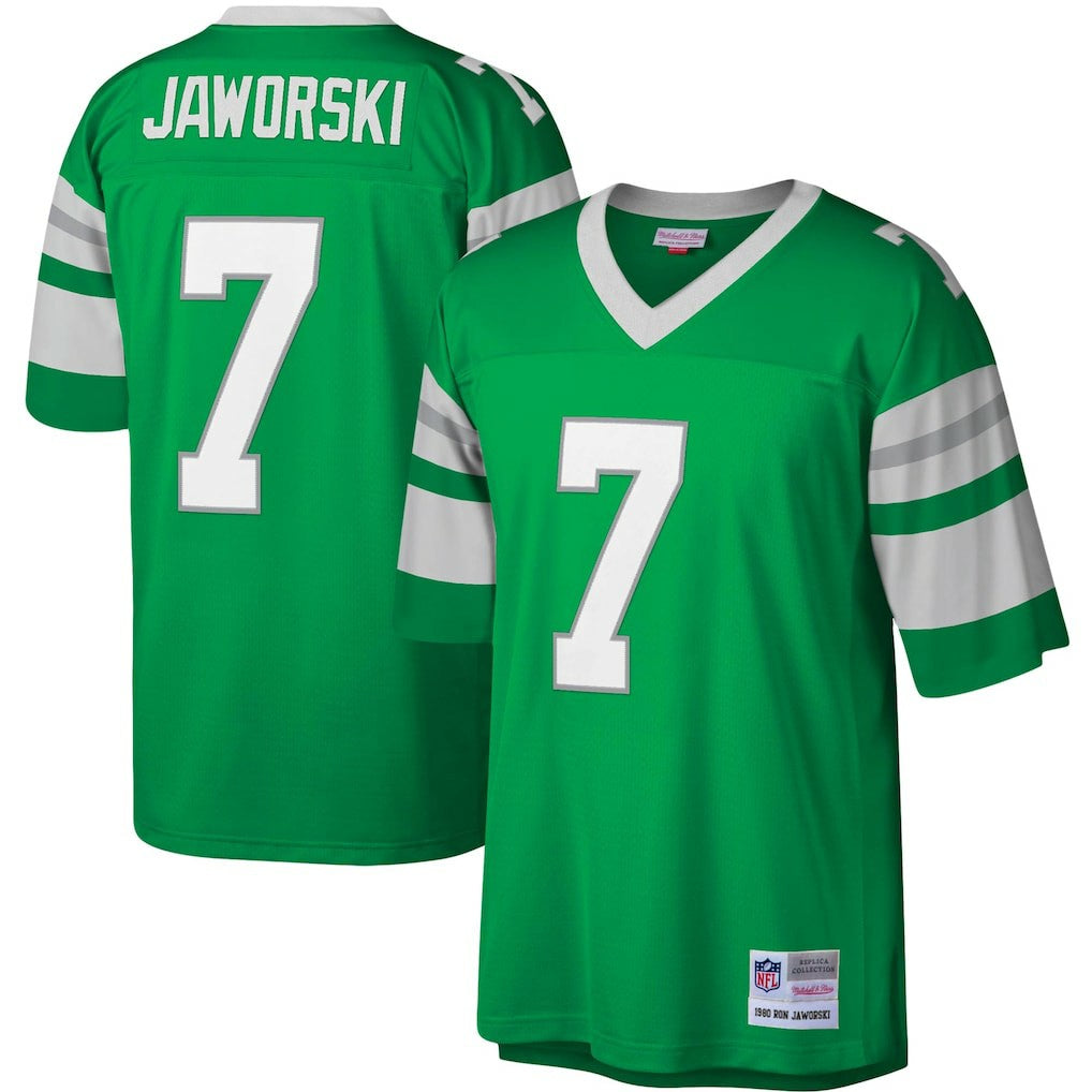 Mitchell & Ness Ron Jaworski Philadelphia Eagles Legacy Replica Jersey Kelly Green