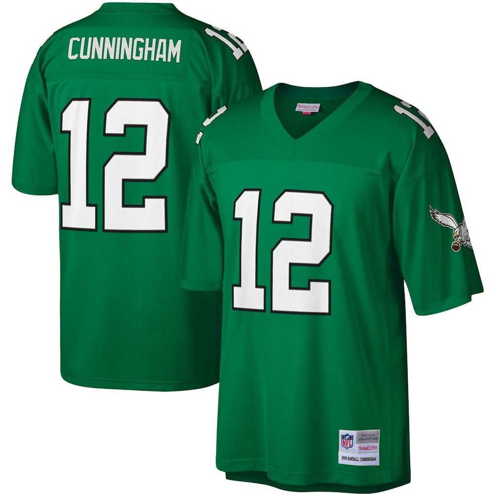 Mitchell & Ness Randall Cunningham Philadelphia Eagles Legacy Replica Jersey Kelly Green