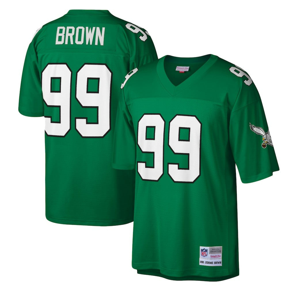 Mitchell & Ness Jerome Brown Philadelphia Eagles Legacy Replica Jersey Kelly Green