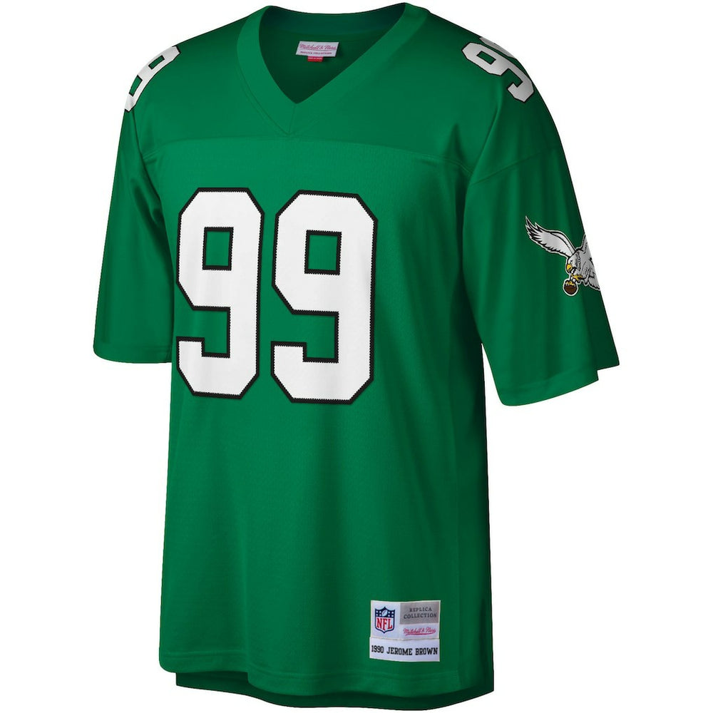 Mitchell & Ness Jerome Brown Philadelphia Eagles Legacy Replica Jersey Kelly Green