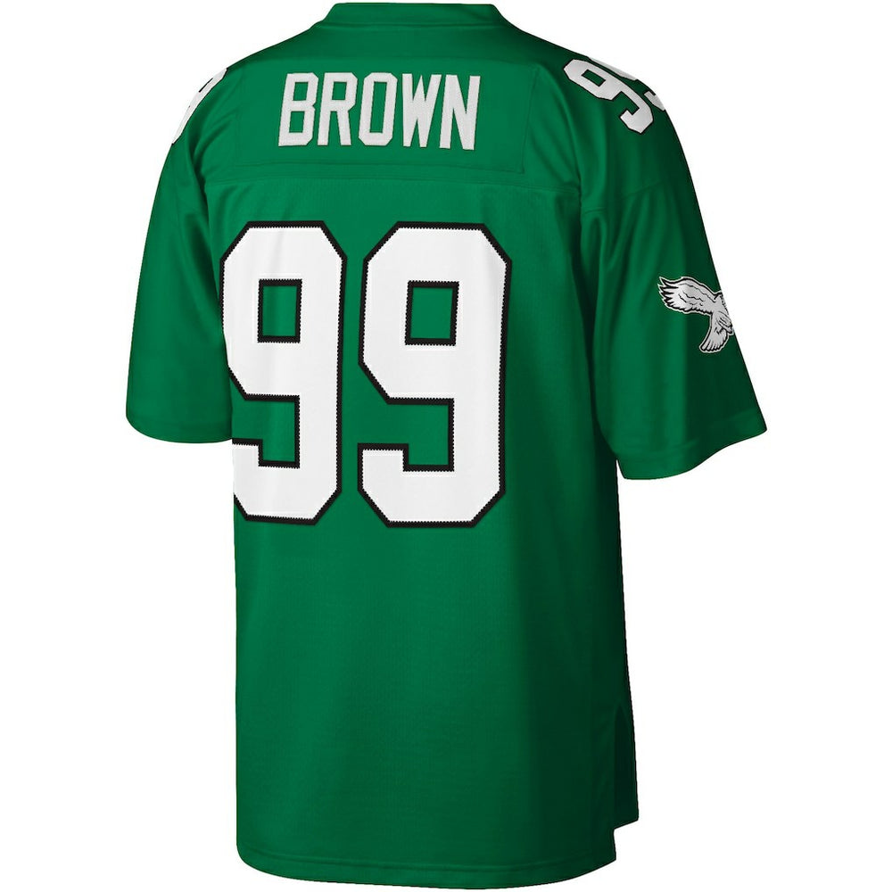 Mitchell & Ness Jerome Brown Philadelphia Eagles Legacy Replica Jersey Kelly Green