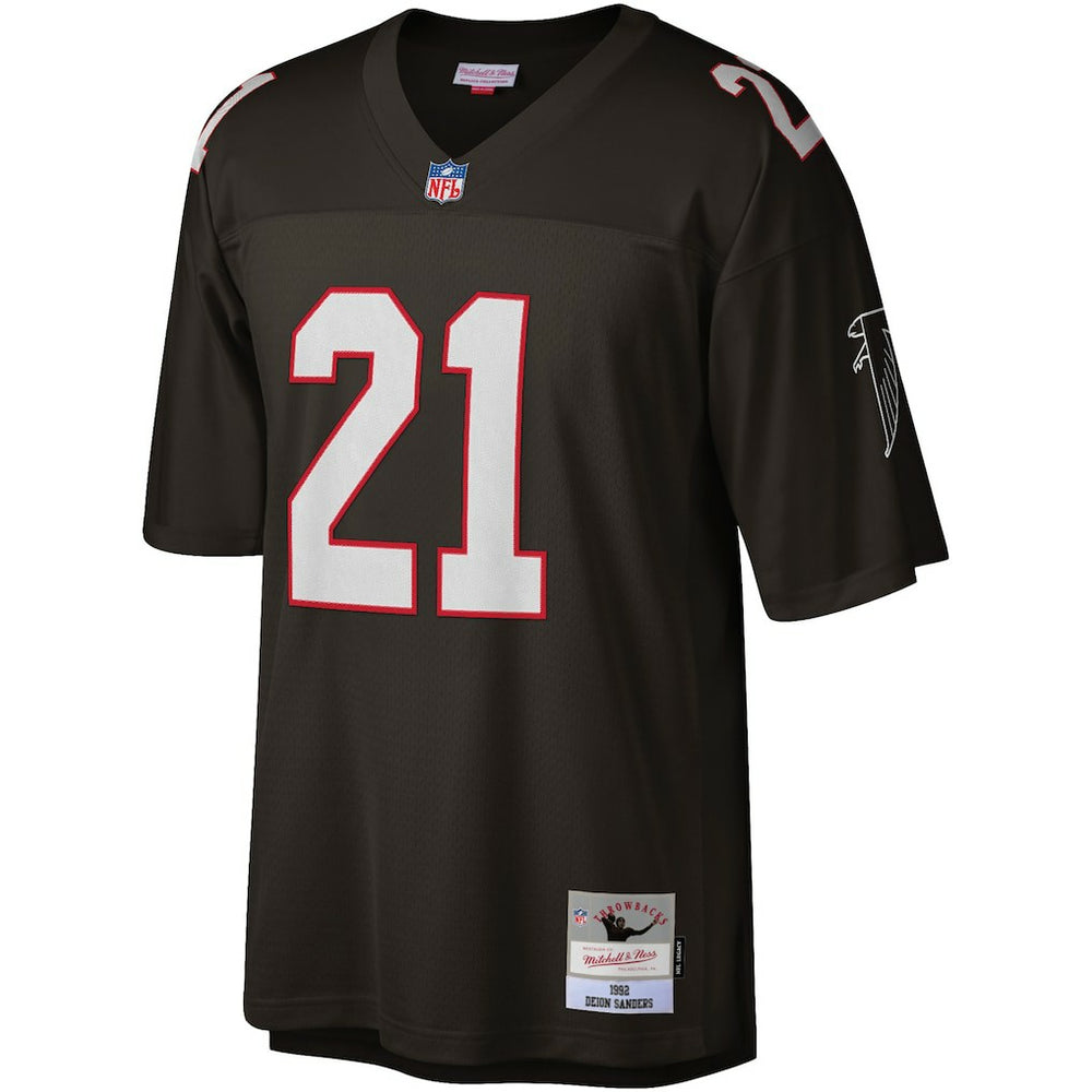 Mitchell & Ness Deion Sanders Atlanta Falcons Legacy Replica Jersey Black