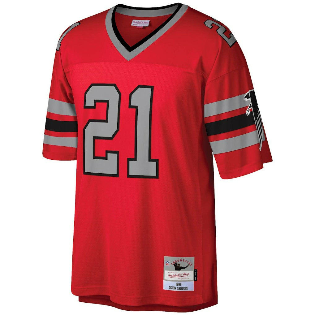 Mitchell & Ness Deion Sanders Atlanta Falcons Legacy Replica Jersey Red