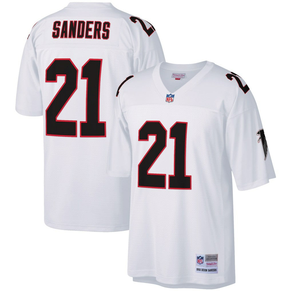 Mitchell & Ness Deion Sanders Atlanta Falcons Legacy Replica Jersey White