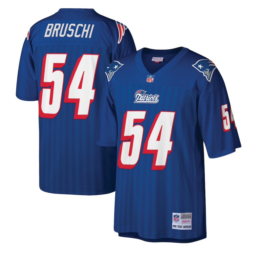 Mitchell & Ness Tedy Bruschi New England Patriots Legacy Replica Jersey Royal