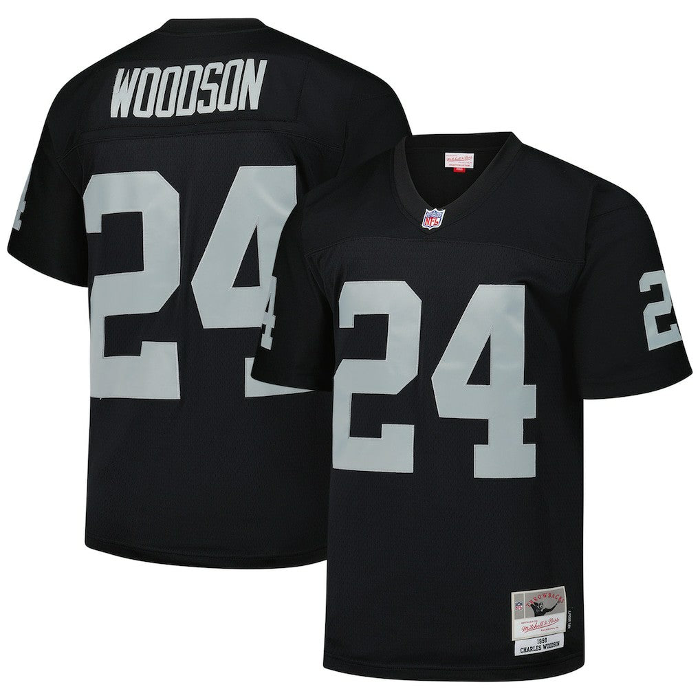 Mitchell & Ness Charles Woodson Las Vegas Raiders Legacy Replica Jersey Black