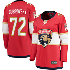 Sergei Bobrovsky Florida Panthers Fanatics Women's Home Breakaway Jersey - Red - NHL 3610493