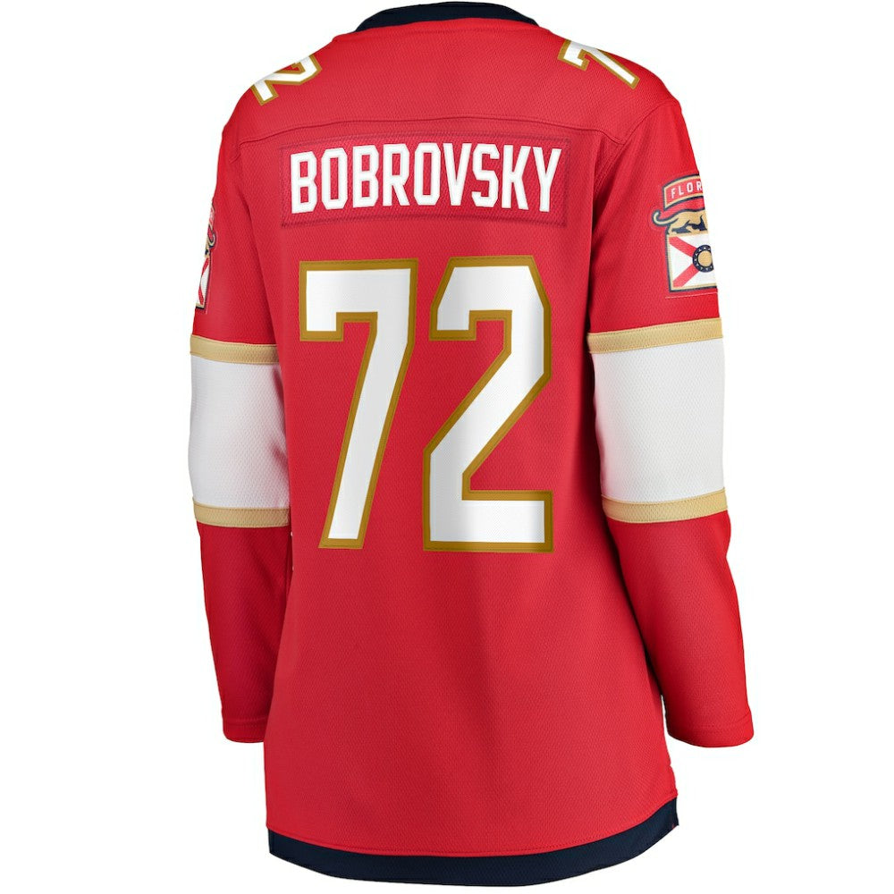 Sergei Bobrovsky Florida Panthers Fanatics Women's Home Breakaway Jersey - Red - NHL 3610493