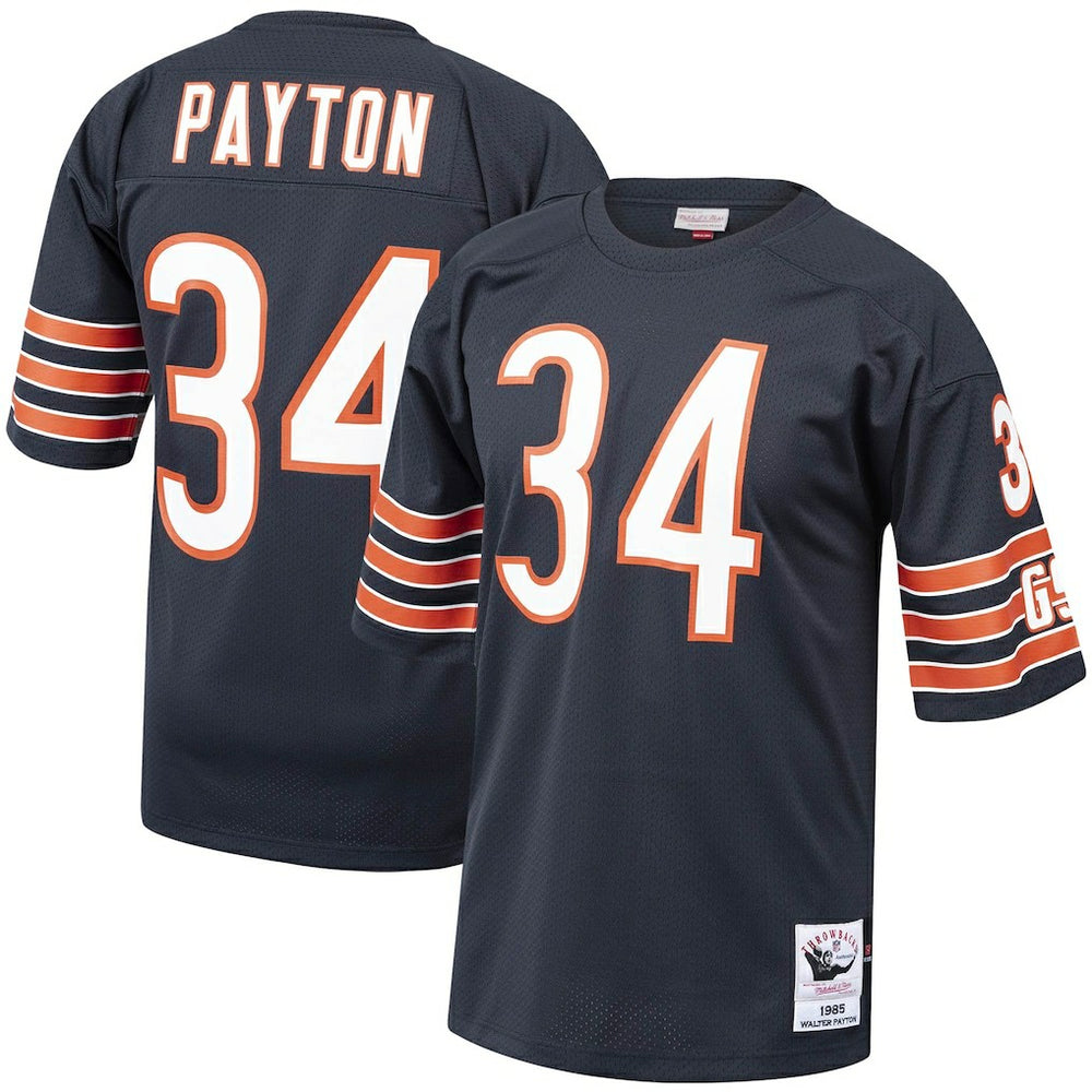 Mitchell & Ness Walter Payton Chicago Bears 1985 Authentic Throwback Retired Player Jersey Navy