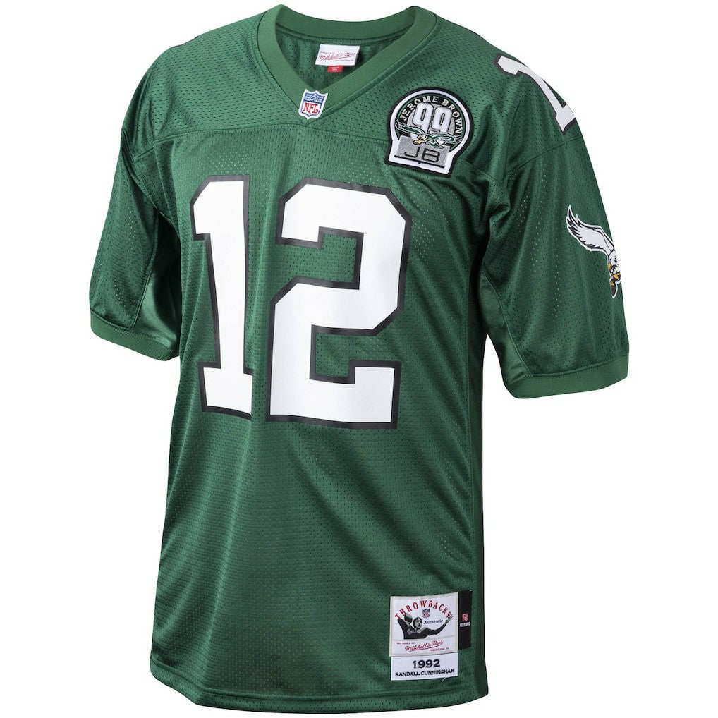 Mitchell & Ness Randall Cunningham Philadelphia Eagles 1992 Authentic Throwback Retired Player Jersey Green