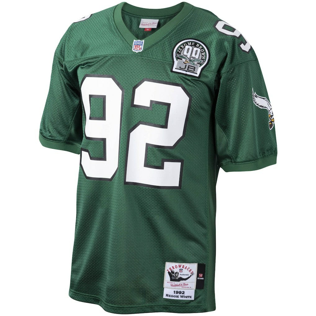 Mitchell & Ness Reggie White Philadelphia Eagles Authentic Throwback Retired Player Jersey Green