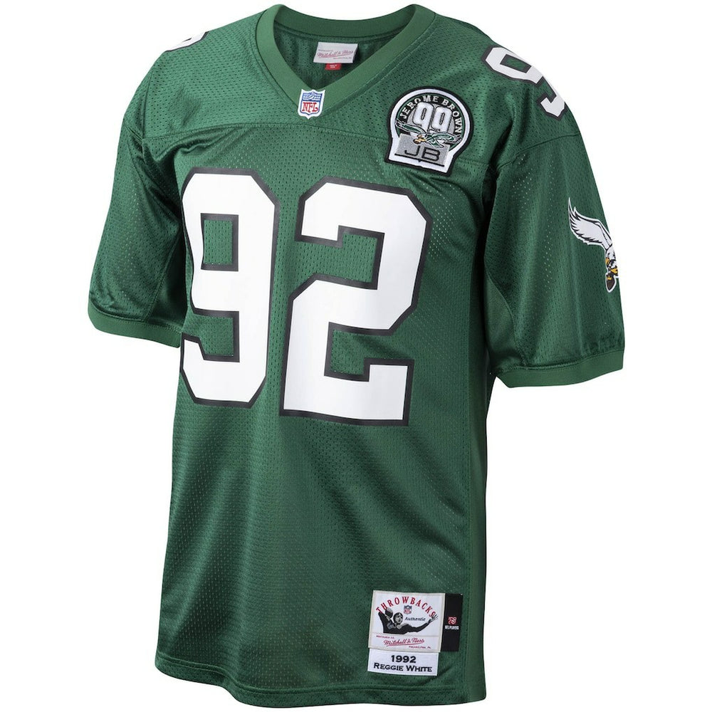 Mitchell & Ness Reggie White Philadelphia Eagles Authentic Throwback Retired Player Jersey Green