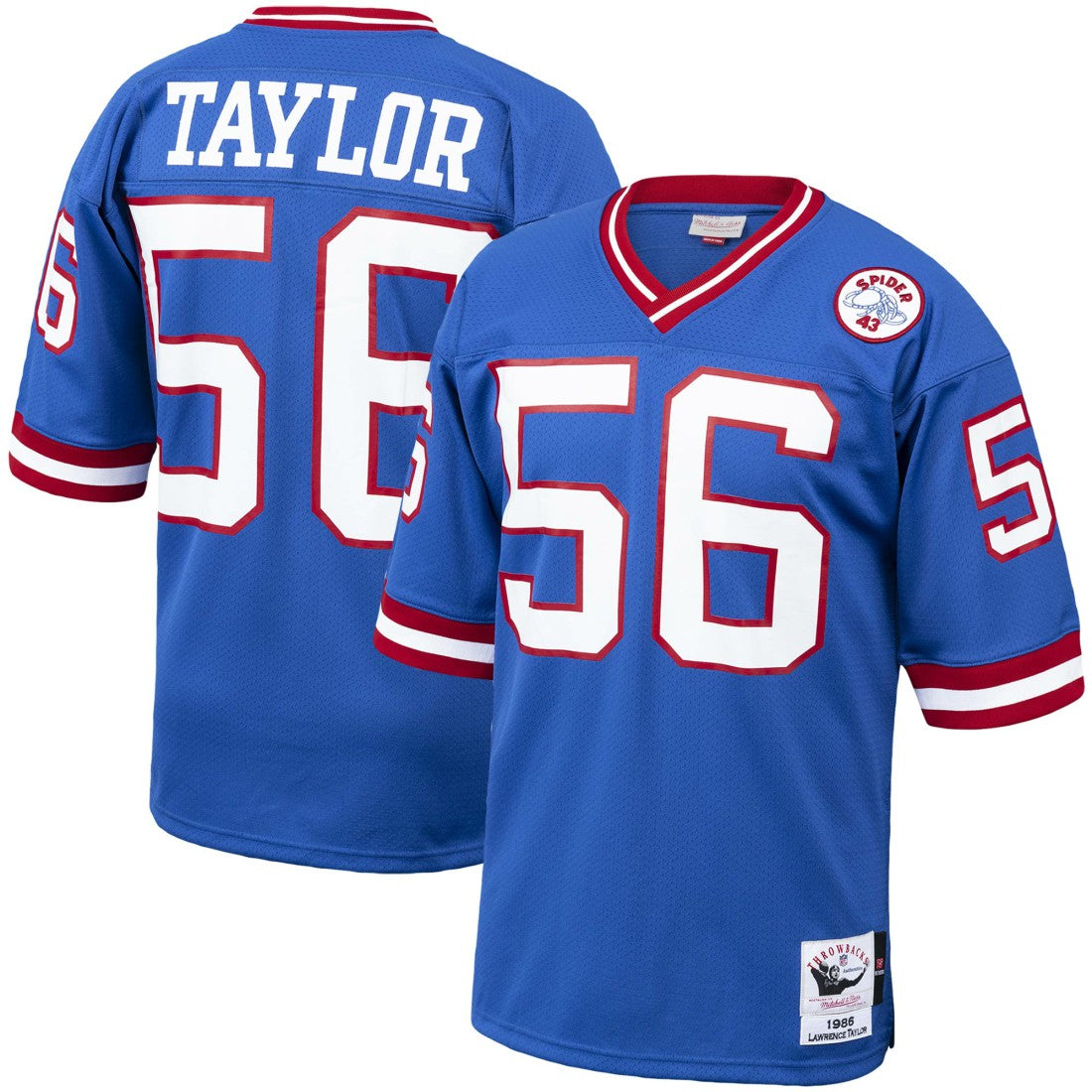 Mitchell & Ness Lawrence Taylor New York Giants 1986 Authentic Throwback Retired Player Jersey Royal