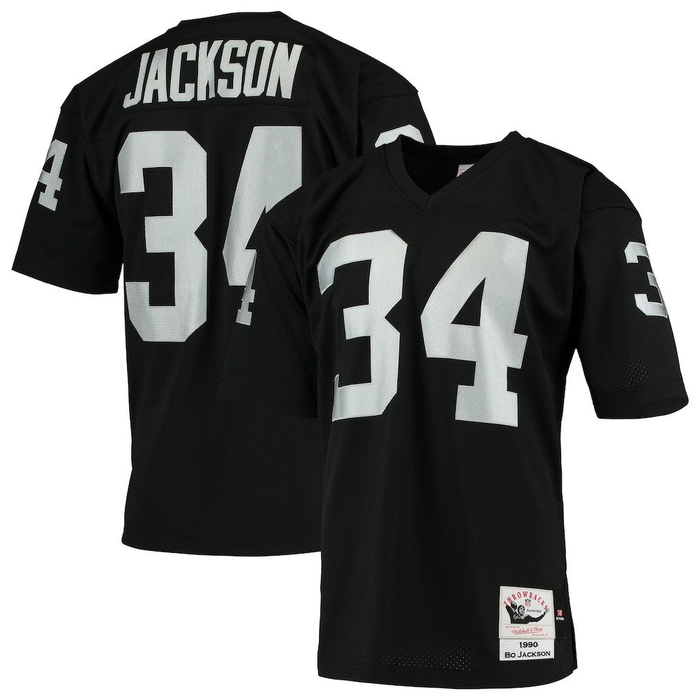 Mitchell & Ness Bo Jackson Las Vegas Raiders 1990 Authentic Throwback Retired Player Jersey Black