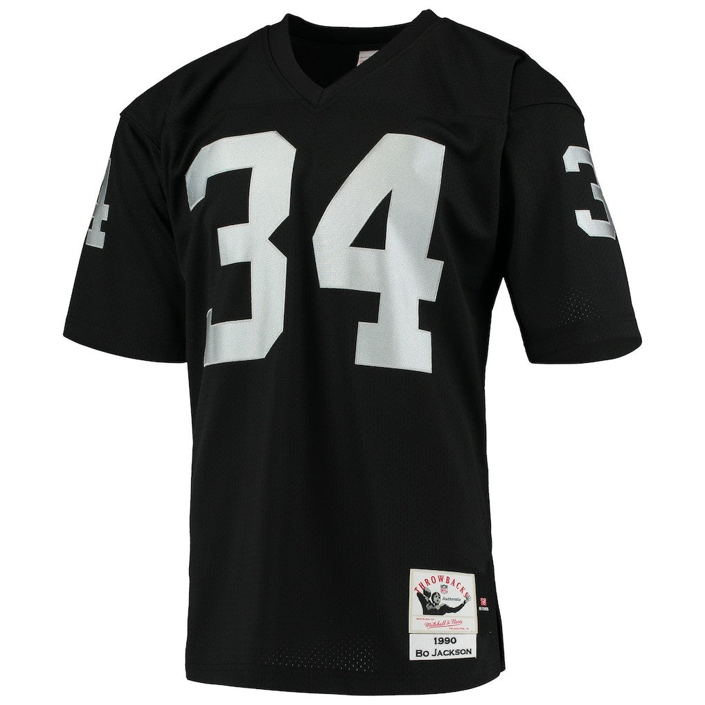 Mitchell & Ness Bo Jackson Las Vegas Raiders 1990 Authentic Throwback Retired Player Jersey Black