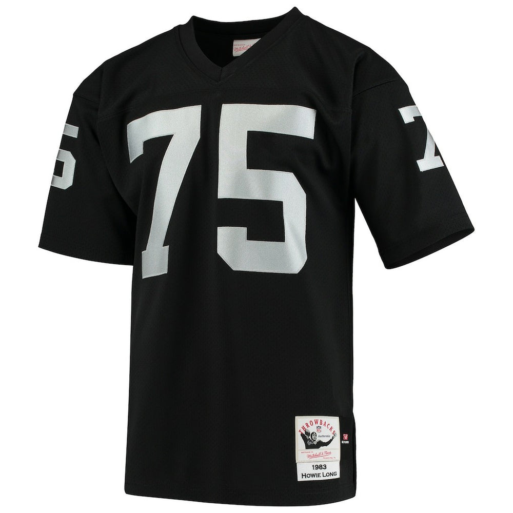Mitchell & Ness Howie Long Las Vegas Raiders 1983 Authentic Throwback Retired Player Jersey Black
