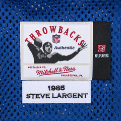 Mitchell & Ness Steve Largent Seattle Seahawks 1985 Authentic Throwback Retired Player Jersey Royal