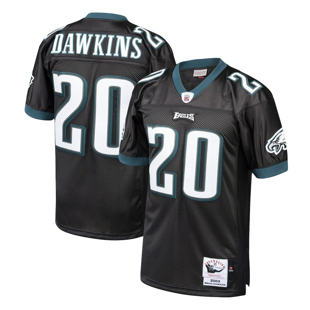 Mitchell & Ness Brian Dawkins Philadelphia Eagles 2003 Authentic Throwback Retired Player Jersey Black