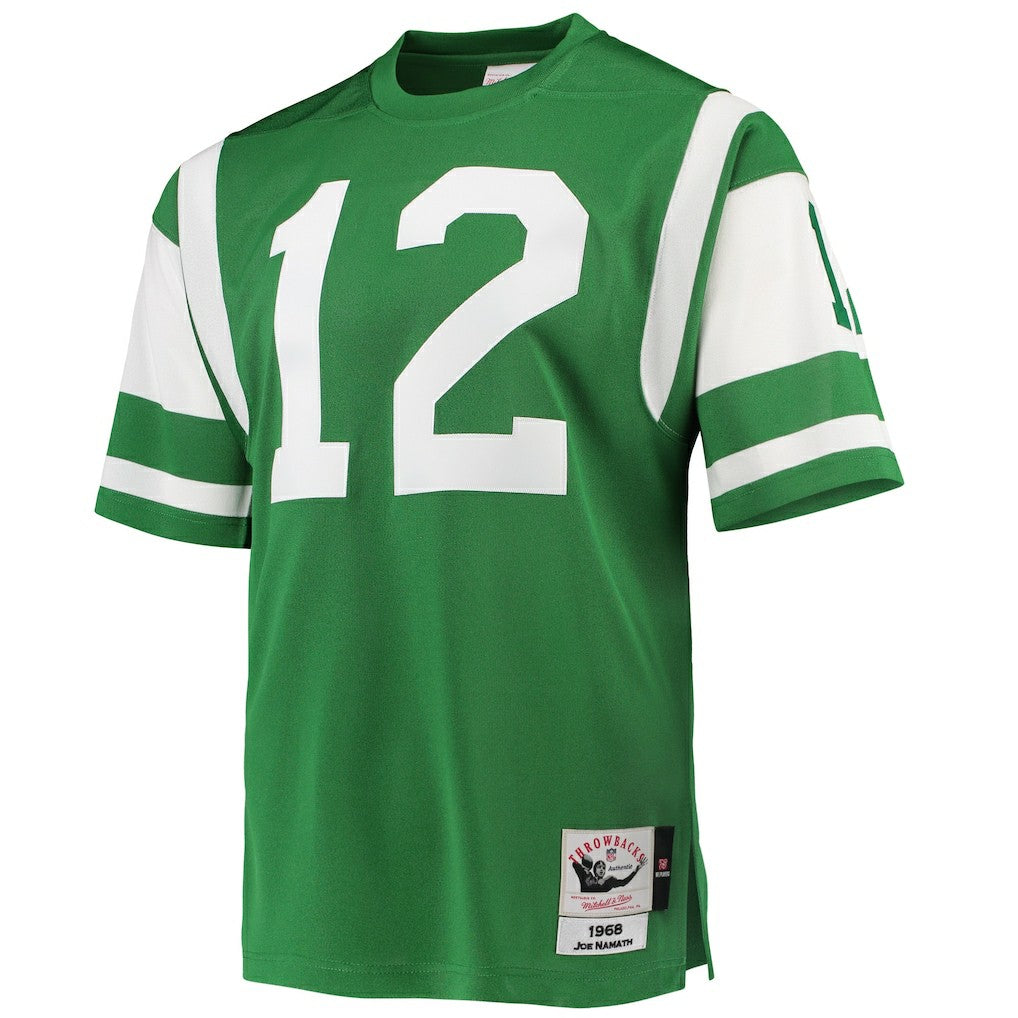 Mitchell & Ness Joe Namath New York Jets 1968 Authentic Throwback Retired Player Jersey Green