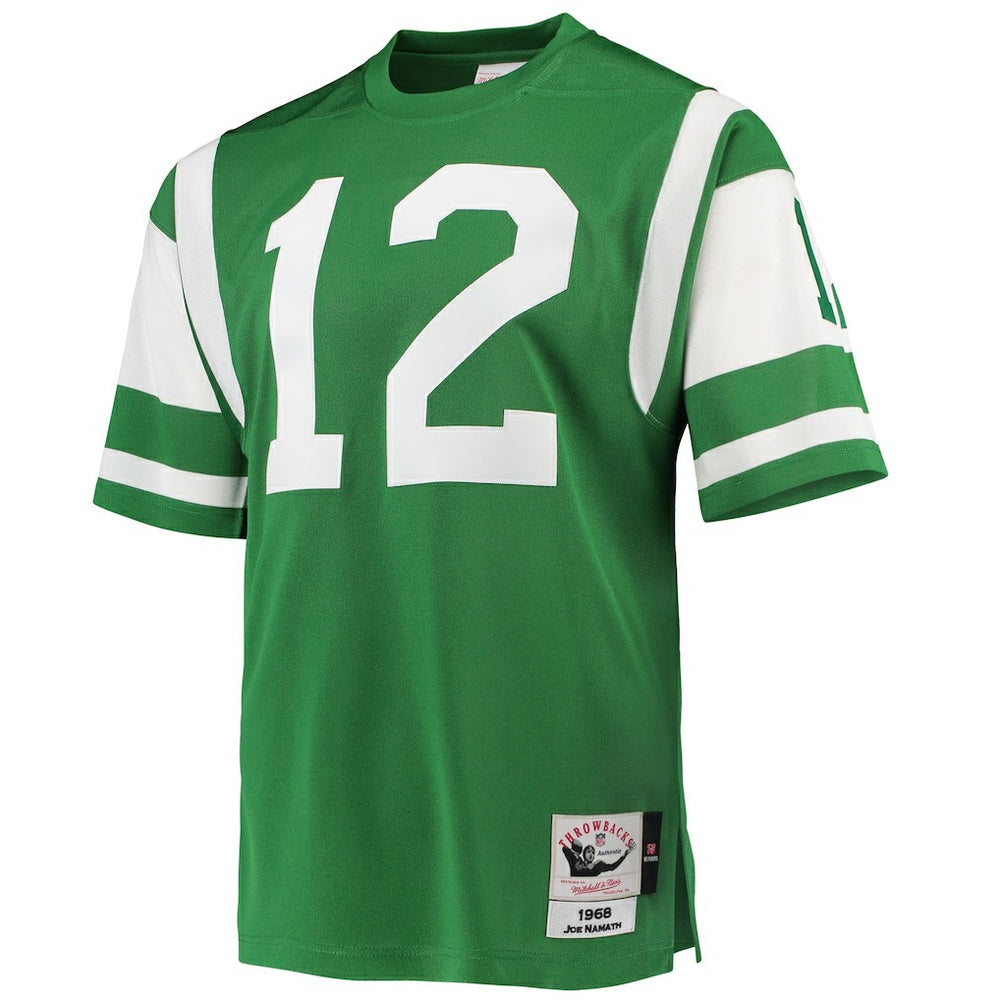 Mitchell & Ness Joe Namath New York Jets 1968 Authentic Throwback Retired Player Jersey Green