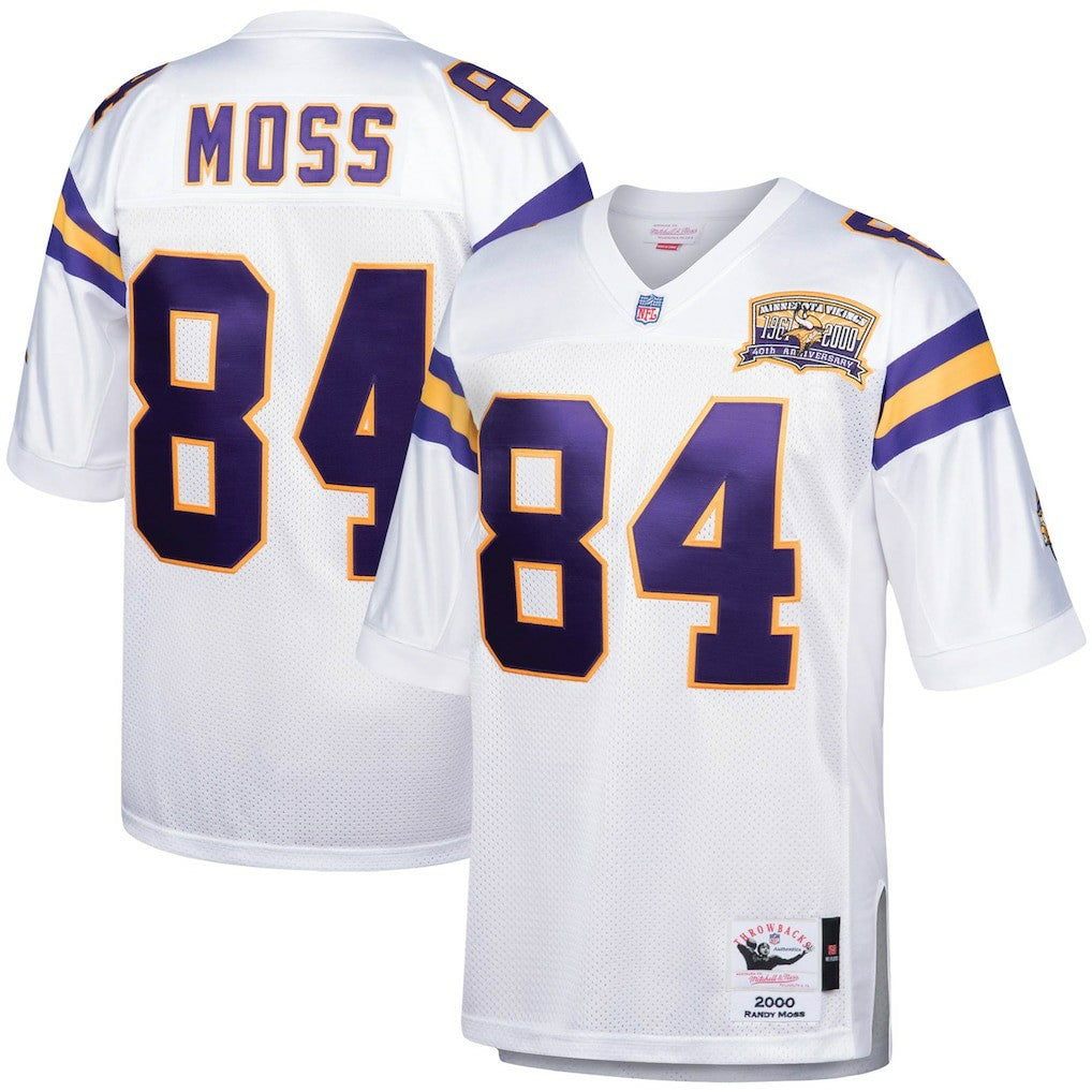 Mitchell & Ness Randy Moss Minnesota Vikings 2000 Authentic Throwback Retired Player Jersey White