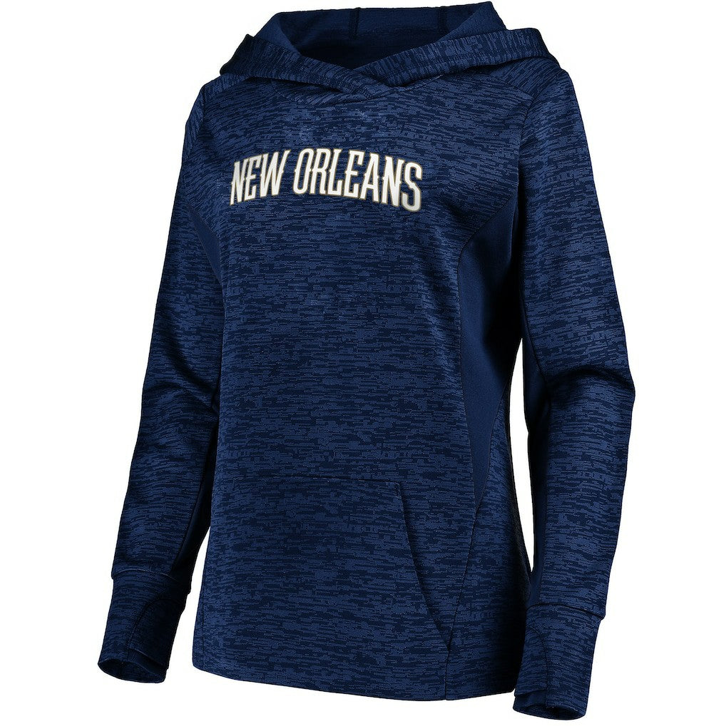 New Orleans Pelicans Women's Showtime Done Better Pullover Hoodie Navy | Fanatics