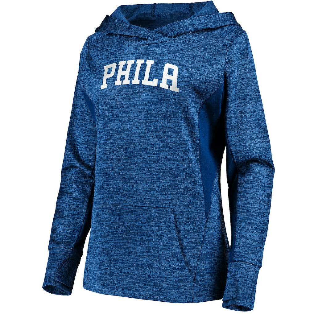 Philadelphia 76ers Women's Showtime Done Better Pullover Hoodie Royal | Fanatics outlet