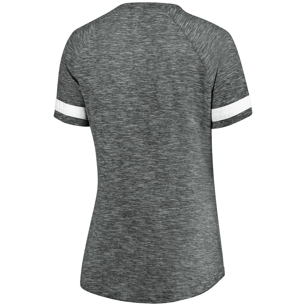 Brooklyn Nets Women's Showtime Winning With Pride Notch Neck T-Shirt Gray/White | Fanatics online