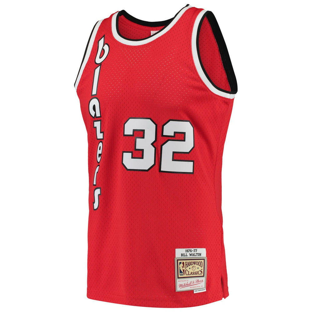 Bill Walton Portland Trail Blazers 1976/77 Hardwood Classics Swingman Jersey Red | Mitchell & Ness Near Me