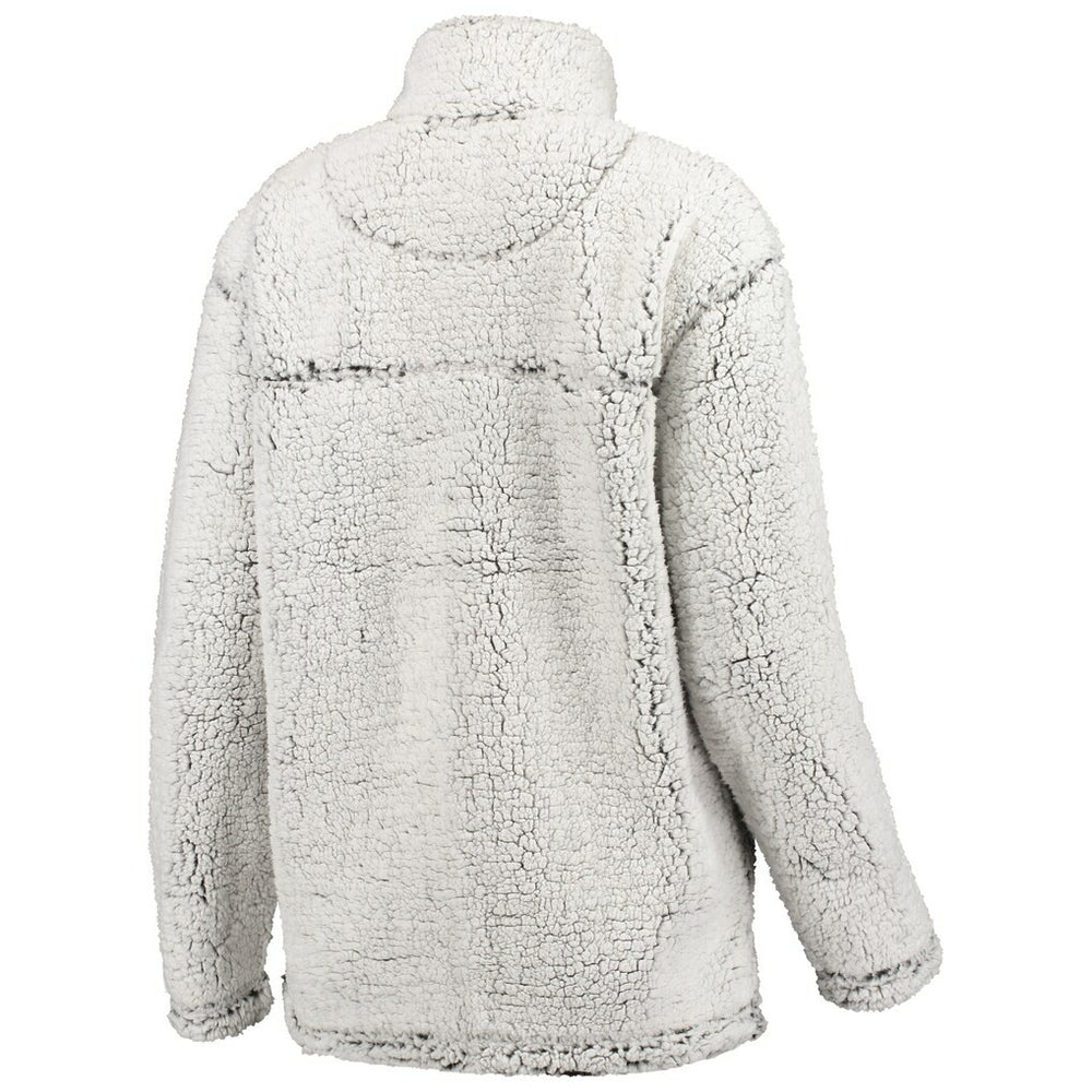 New Orleans Saints G-III 4Her by Carl Banks Women's Sherpa Quarter-Zip Pullover Jacket Gray